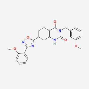 7-[3-(2-Methoxyphenyl)-1,2,4-oxadiazol-5-yl]-3-[(3-methoxyphenyl)methyl]-1,2,3,4-tetrahydroquinazoline-2,4-dione