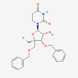 1-[(2R,3R,4S,5R)-5-(fluoromethyl)-3-hydroxy-4-phenylmethoxy-5-(phenylmethoxymethyl)oxolan-2-yl]-1,3-diazinane-2,4-dione