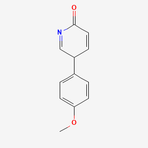 molecular formula C12H11NO2 B12345669 3-(4-methoxyphenyl)-3H-pyridin-6-one 