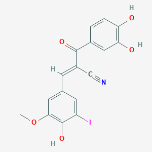 molecular formula C17H12INO5 B1234568 I-OMe-酪氨酸蛋白激酶抑制剂 AG 538 