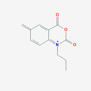 molecular formula C12H12NO3+ B12345691 6-Methylidene-1-propyl-3,1-benzoxazin-1-ium-2,4-dione 