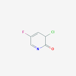 molecular formula C5H3ClFNO B12345747 3-chloro-5-fluoro-3H-pyridin-2-one 