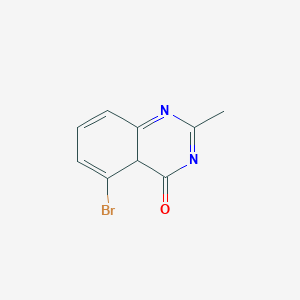 molecular formula C9H7BrN2O B12345765 5-bromo-2-methyl-4aH-quinazolin-4-one 