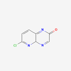 molecular formula C7H4ClN3O B12345836 6-chloro-4aH-pyrido[2,3-b]pyrazin-2-one 