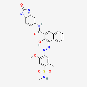 2-Naphthalenecarboxamide,N-(2,3-dihydro-2-oxo-1H-benzimidazol-5-yl)-3-hydroxy-4-[[2-methoxy-5-methyl-4-[(methylamino)sulfonyl]phenyl]azo]-