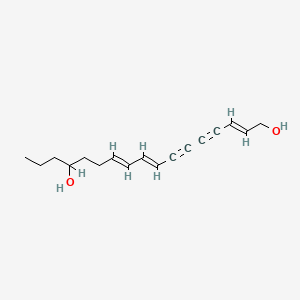B1234592 2,8,10-Heptadecatriene-4,6-diyne-1,14-diol CAS No. 463-02-5