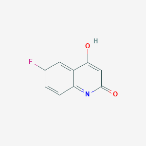 6-fluoro-4-hydroxy-6H-quinolin-2-one