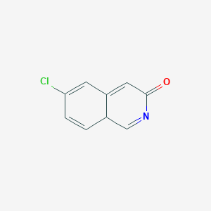 molecular formula C9H6ClNO B12345986 6-chloro-8aH-isoquinolin-3-one 