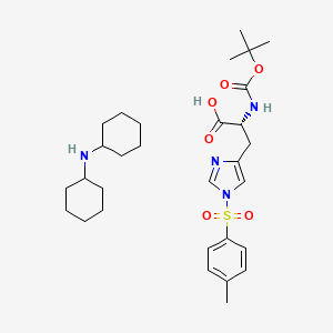 N-cyclohexylcyclohexanamine;(2R)-3-[1-(4-methylphenyl)sulfonylimidazol-4-yl]-2-[(2-methylpropan-2-yl)oxycarbonylamino]propanoic acid