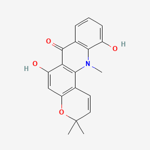 molecular formula C19H17NO4 B1234616 11-Hydroxynoracronycine CAS No. 27067-70-5