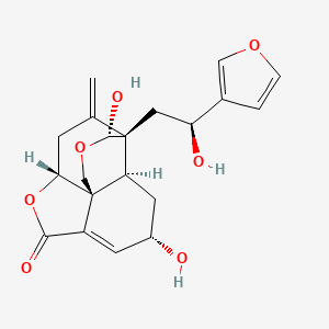 molecular formula C20H22O7 B1234625 蒲公英醇 D CAS No. 66302-50-9