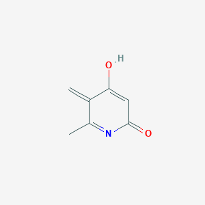 molecular formula C7H7NO2 B12346295 4-Hydroxy-6-methyl-5-methylidenepyridin-2-one 