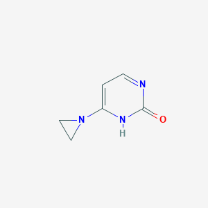 B123463 6-(Aziridin-1-yl)pyrimidin-2(1H)-one CAS No. 144049-46-7