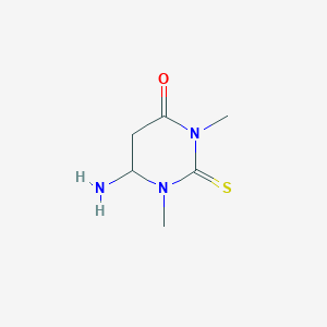 6-Amino-1,3-dimethyl-2-sulfanylidene-1,3-diazinan-4-one