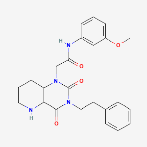 2-[2,4-dioxo-3-(2-phenylethyl)-1H,2H,3H,4H-pyrido[3,2-d]pyrimidin-1-yl]-N-(3-methoxyphenyl)acetamide