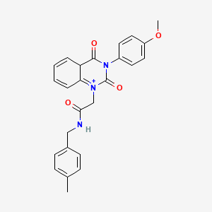 2-[3-(4-methoxyphenyl)-2,4-dioxo-1,2,3,4-tetrahydroquinazolin-1-yl]-N-[(4-methylphenyl)methyl]acetamide