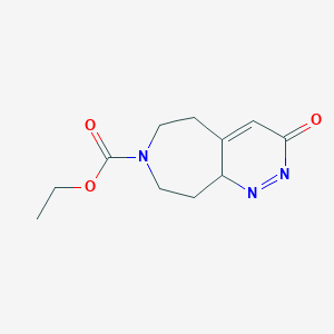 ethyl 3-oxo-6,8,9,9a-tetrahydro-5H-pyridazino[3,4-d]azepine-7-carboxylate