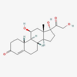 molecular formula C20H28O5 B1234651 19-Norcortisol CAS No. 54947-44-3