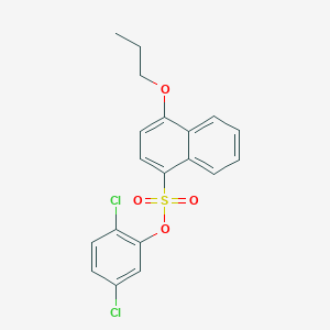 2,5-Dichlorophenyl 4-propoxynaphthalene-1-sulfonate