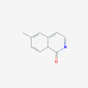 molecular formula C10H9NO B12346582 6-methyl-8aH-isoquinolin-1-one 