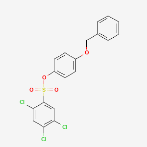 4-(Benzyloxy)phenyl 2,4,5-trichlorobenzene-1-sulfonate