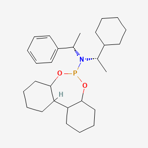 N-[(1S)-1-cyclohexylethyl]-N-[(1S)-1-phenylethyl]-8,10-dioxa-9-phosphatricyclo[9.4.0.02,7]pentadecan-9-amine