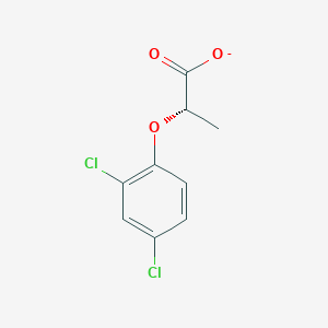 molecular formula C9H7Cl2O3- B1234666 (2S)-2-(2,4-二氯苯氧基)丙酸 