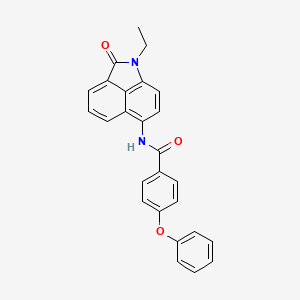 N-(1-ethyl-2-oxo-1,2-dihydrobenzo[cd]indol-6-yl)-4-phenoxybenzamide