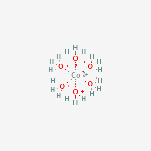 molecular formula CoH18O6+9 B1234670 Cobalt ion,6 waters coordinated 