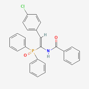 molecular formula C27H21ClNO2P B12346710 (Z)-N-(2-(4-chlorophenyl)-1-(diphenylphosphoryl)vinyl)benzamide 