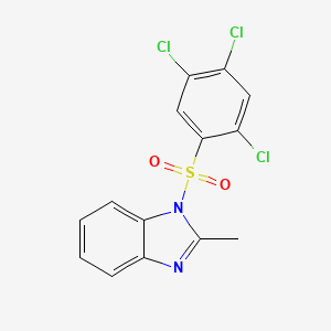 2-methyl-1-(2,4,5-trichlorobenzenesulfonyl)-1H-1,3-benzodiazole