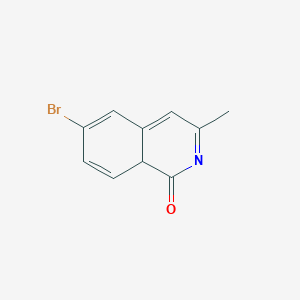 molecular formula C10H8BrNO B12346803 6-bromo-3-methyl-8aH-isoquinolin-1-one 