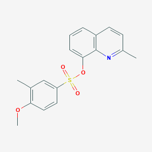 2-Methylquinolin-8-yl 4-methoxy-3-methylbenzene-1-sulfonate