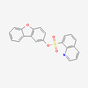 8-Oxatricyclo[7.4.0.0^{2,7}]trideca-1(9),2,4,6,10,12-hexaen-4-yl quinoline-8-sulfonate