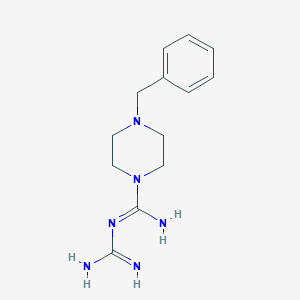 molecular formula C13H20N6 B12346878 4-benzyl-N'-carbamimidoylpiperazine-1-carboximidamide 