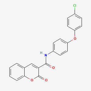 N-[4-(4-chlorophenoxy)phenyl]-2-oxo-2H-chromene-3-carboxamide