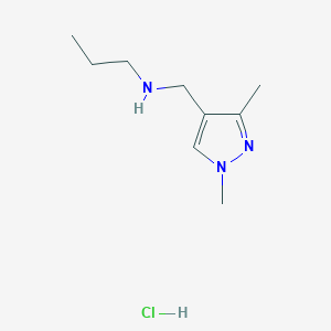 [(1,3-dimethyl-1H-pyrazol-4-yl)methyl]propylamine