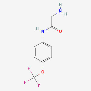 N-[4-(trifluoromethoxy)phenyl]glycinamide