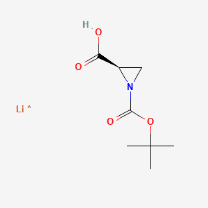 (2R)-1-[(tert-butoxy)carbonyl]aziridine-2-carboxylic acid, lithium salt