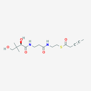 S-[2-[3-[[(2R)-2,4-dihydroxy-3,3-dimethylbutanoyl]amino]propanoylamino]ethyl] pent-3-ynethioate