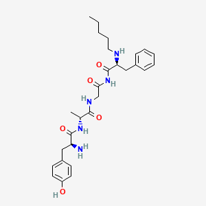 molecular formula C28H39N5O5 B1234699 Enkephalin, ala(2)-N-pentyl-phenh(4)- CAS No. 66229-24-1