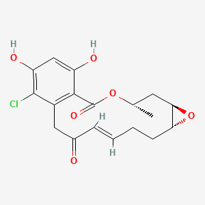 molecular formula C18H19ClO6 B1234700 Pochonin A 