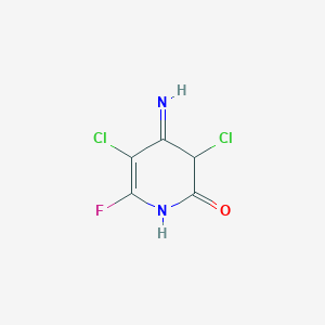 molecular formula C5H3Cl2FN2O B12347027 3,5-dichloro-6-fluoro-4-imino-1H-pyridin-2-one 