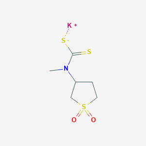 Potassium (1,1-dioxidotetrahydrothiophen-3-yl)(methyl)carbamodithioate