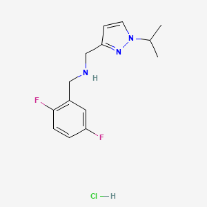 1-(2,5-difluorophenyl)-N-[(1-isopropyl-1H-pyrazol-3-yl)methyl]methanamine