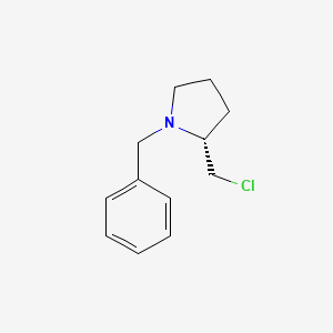 molecular formula C12H16ClN B12347065 (2R)-1-benzyl-2-(chloromethyl)pyrrolidine 