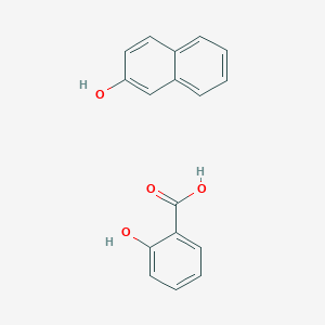 molecular formula C17H14O4 B12347066 beta-Naphthol salicylate 