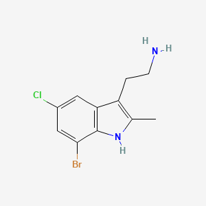 2-(7-bromo-5-chloro-2-methyl-1H-indol-3-yl)ethanamine