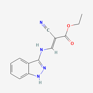 Ethyl 2-cyano-3-[(1H-indazol-3-yl)amino]prop-2-enoate