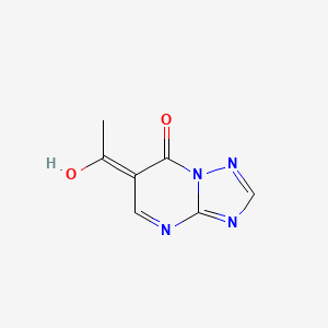 molecular formula C7H6N4O2 B12347104 1-(7-Hydroxy-[1,2,4]triazolo[1,5-a]pyrimidin-6-yl)ethanone 